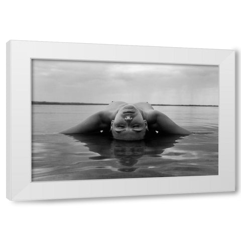 Untitled White Modern Wood Framed Art Print by Faletkin, Mikhail
