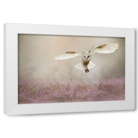 Lovely White Modern Wood Framed Art Print by Plovie, Kevin