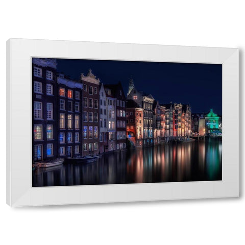 Amsterdam Colors Ii White Modern Wood Framed Art Print by Osuna, Fran
