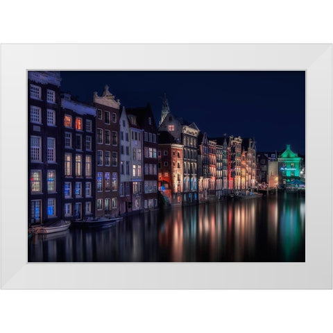Amsterdam Colors Ii White Modern Wood Framed Art Print by Osuna, Fran