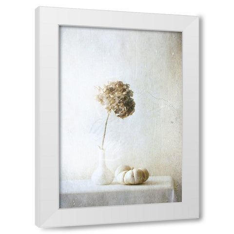 Autumn Feelings White Modern Wood Framed Art Print by Devos, Delphine