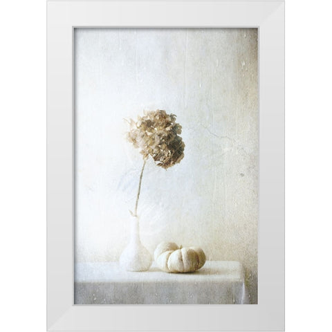 Autumn Feelings White Modern Wood Framed Art Print by Devos, Delphine