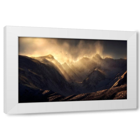 Polterzeitgeist White Modern Wood Framed Art Print by Dyar, Ryan