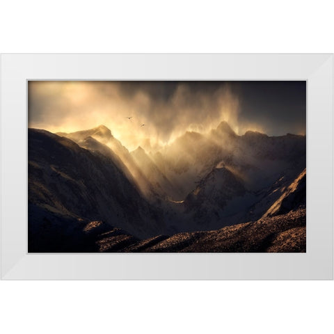 Polterzeitgeist White Modern Wood Framed Art Print by Dyar, Ryan