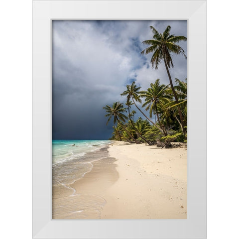 See The Storm Coming White Modern Wood Framed Art Print by Wrobel, Karsten