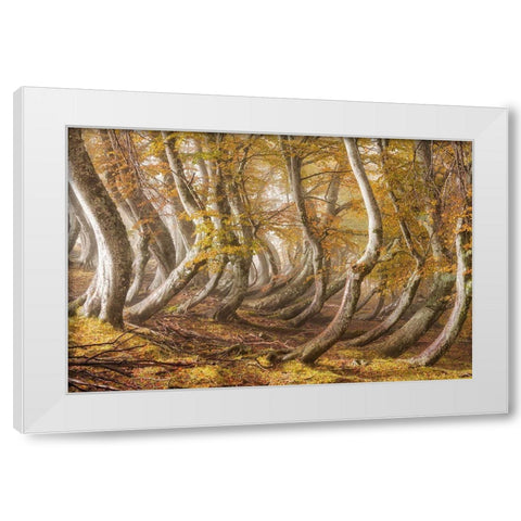 The Wooden Army White Modern Wood Framed Art Print by Ruoppolo, Luigi