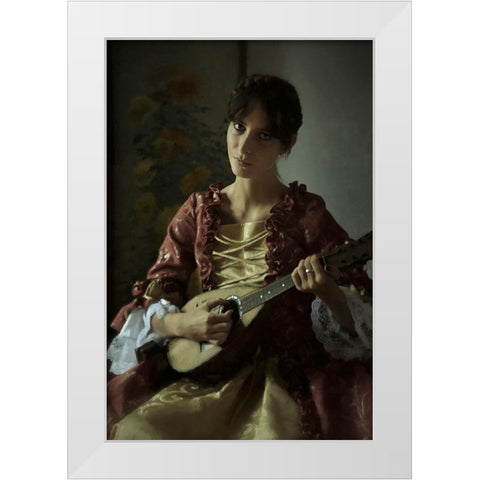 Greta Ii White Modern Wood Framed Art Print by kenp