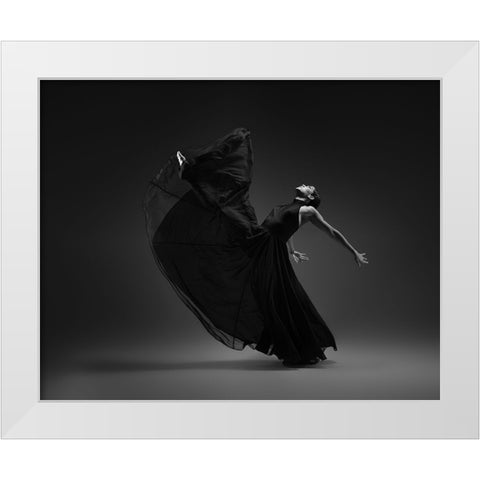 Untitled White Modern Wood Framed Art Print by Li, Rob