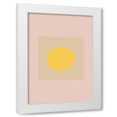 The Sun White Modern Wood Framed Art Print by 1x Studio
