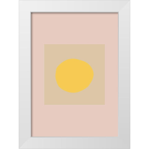 The Sun White Modern Wood Framed Art Print by 1x Studio