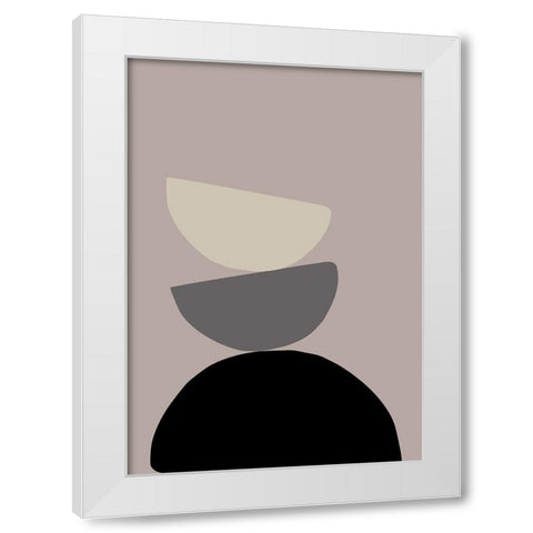The Tower White Modern Wood Framed Art Print by 1x Studio