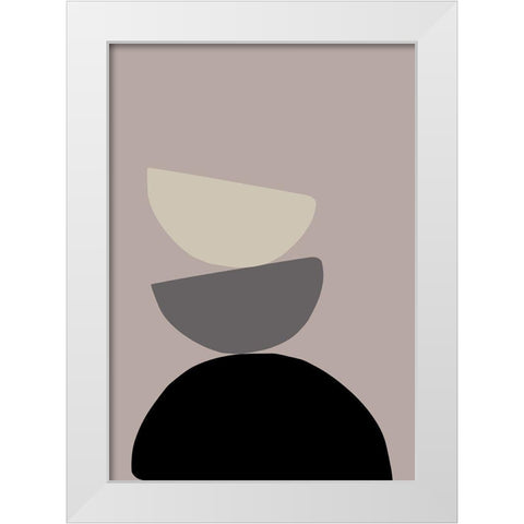 The Tower White Modern Wood Framed Art Print by 1x Studio