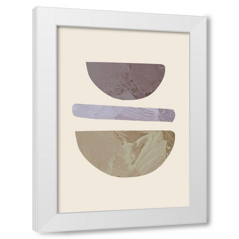Collage 01 White Modern Wood Framed Art Print by 1x Studio
