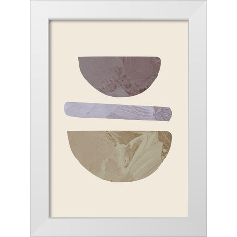 Collage 01 White Modern Wood Framed Art Print by 1x Studio