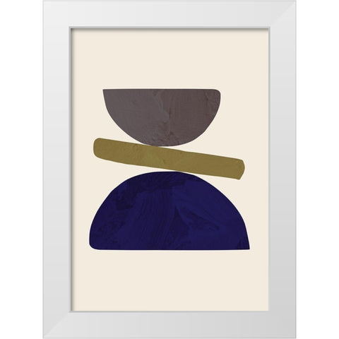 Collage 05 White Modern Wood Framed Art Print by 1x Studio