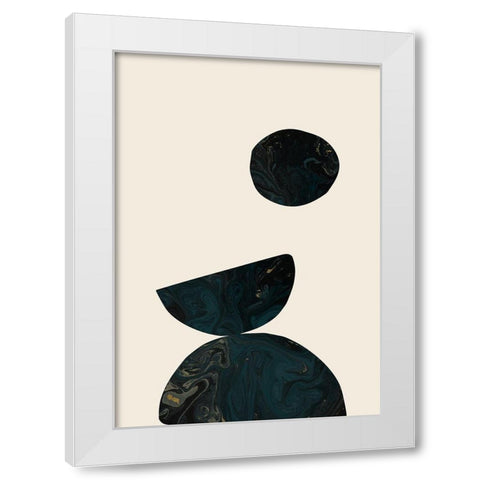 Collage 06 White Modern Wood Framed Art Print by 1x Studio