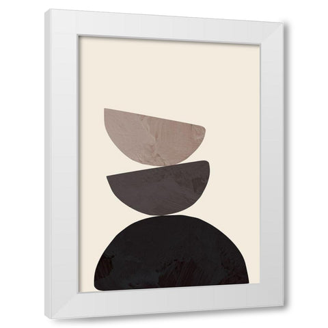 Collage 07 White Modern Wood Framed Art Print by 1x Studio