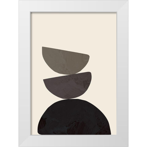 Collage 08 White Modern Wood Framed Art Print by 1x Studio