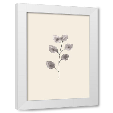 Eucalyptus Twig White Modern Wood Framed Art Print by 1x Studio