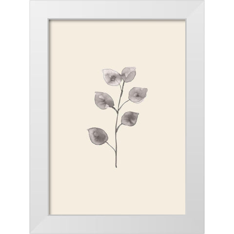 Eucalyptus Twig White Modern Wood Framed Art Print by 1x Studio