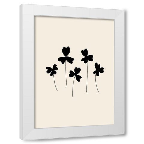 Black Sorrel White Modern Wood Framed Art Print by 1x Studio