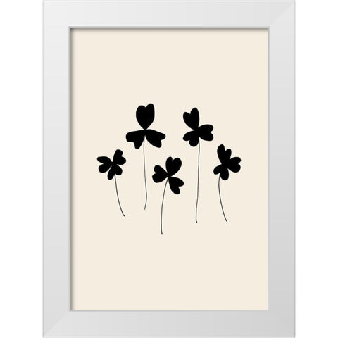 Black Sorrel White Modern Wood Framed Art Print by 1x Studio