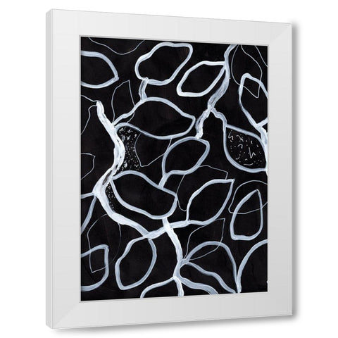 Tangled White Modern Wood Framed Art Print by 1x Studio