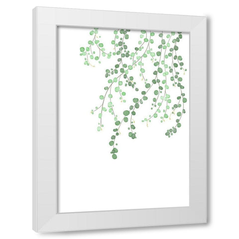 Birch Tree White Modern Wood Framed Art Print by 1x Studio II