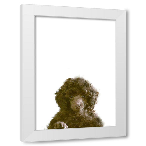 The Dog White Modern Wood Framed Art Print by 1x Studio II