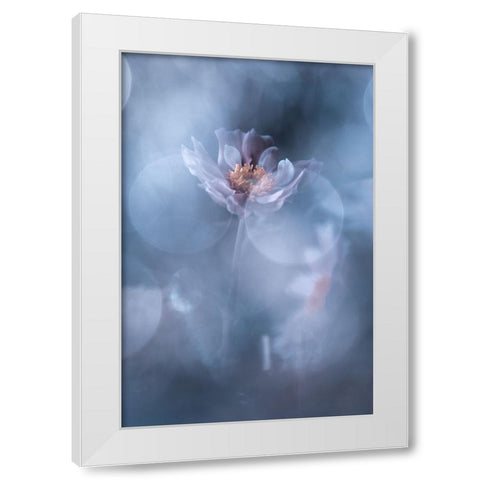 Deep Immersion White Modern Wood Framed Art Print by BRAVIN, Fabien