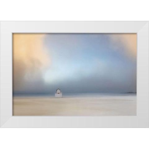 Silent Moments White Modern Wood Framed Art Print by Hermann, Uschi
