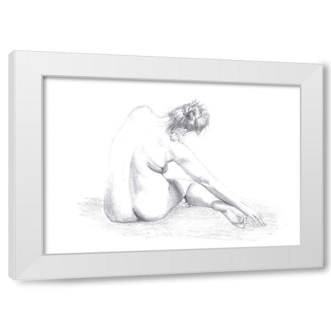 Sketch of a Woman White Modern Wood Framed Art Print by 1x Studio II