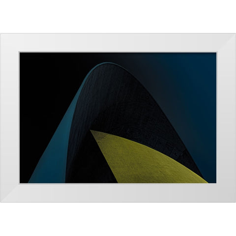 Auditorio De Tenerife White Modern Wood Framed Art Print by Schuster, Inge