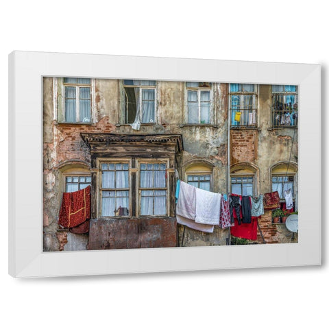 Residency White Modern Wood Framed Art Print by Ates Kiziltug, Omer