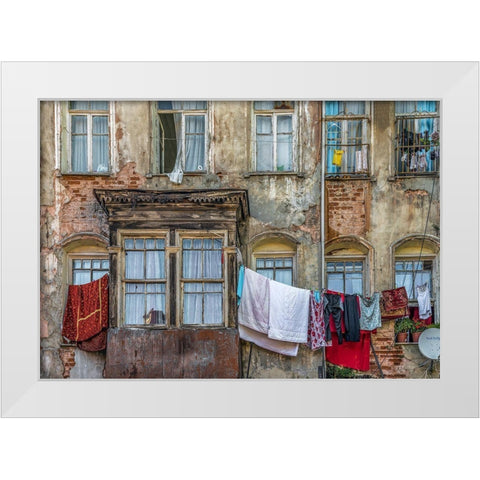 Residency White Modern Wood Framed Art Print by Ates Kiziltug, Omer