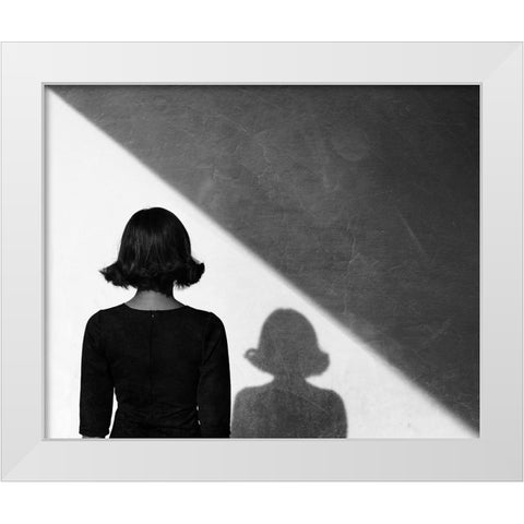 Untitled White Modern Wood Framed Art Print by Skip, Anthony