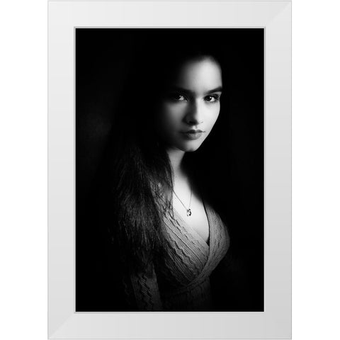 You Saw The Beauty White Modern Wood Framed Art Print by Tuinenga, Jacob