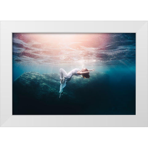 Sofie White Modern Wood Framed Art Print by Lopresti, Davide