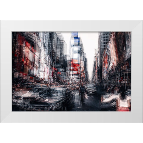 Urban Jungle White Modern Wood Framed Art Print by Carmine, II