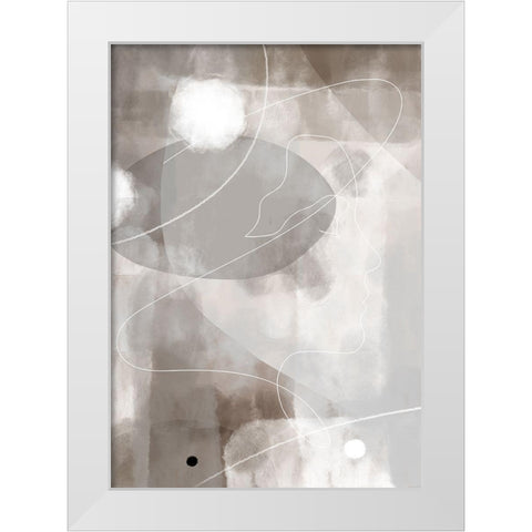 Profile White Modern Wood Framed Art Print by 1x Studio II