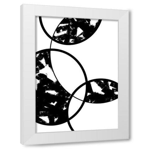 Bubbles White Modern Wood Framed Art Print by 1x Studio II
