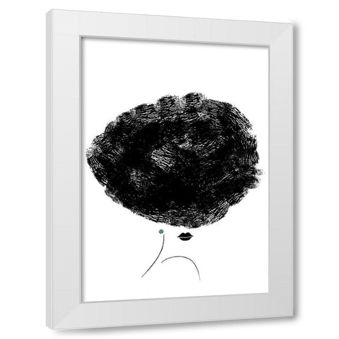 Ballerina Hair White Modern Wood Framed Art Print by 1x Studio II