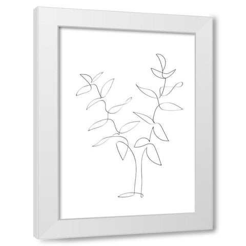 Standing Twigs White Modern Wood Framed Art Print by 1x Studio II
