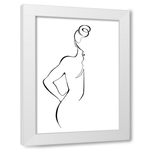 Back White Modern Wood Framed Art Print by 1x Studio II