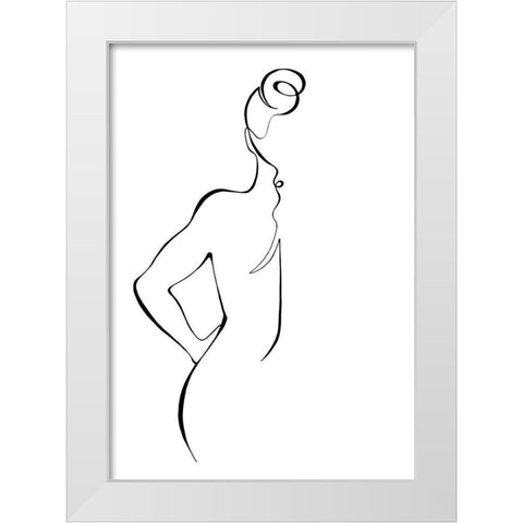 Back White Modern Wood Framed Art Print by 1x Studio II