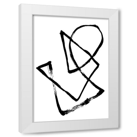 Confusion White Modern Wood Framed Art Print by 1x Studio II