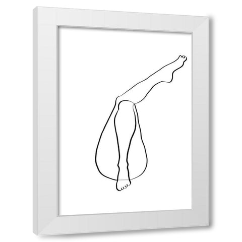 Legs White Modern Wood Framed Art Print by 1x Studio II