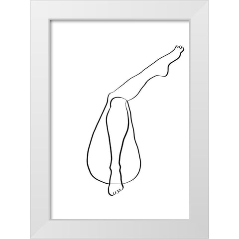 Legs White Modern Wood Framed Art Print by 1x Studio II