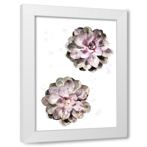 Succulent 02 White Modern Wood Framed Art Print by 1x Studio II