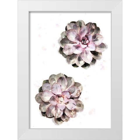 Succulent 02 White Modern Wood Framed Art Print by 1x Studio II